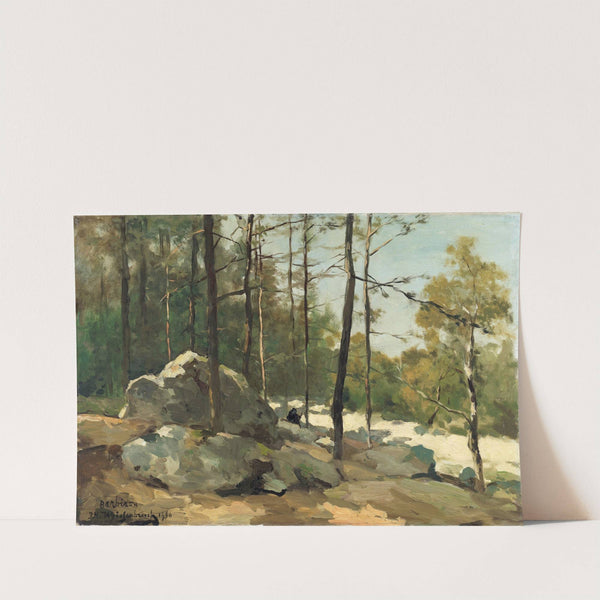 Wooded View near Barbizon (1900) by Johan Hendrik Weissenbruch