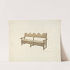 Wooden Bench by Edward Jewett