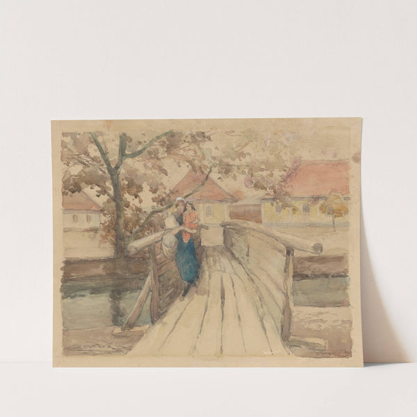 Wooden bridge (1910–1920) by Ľudovít Čordák