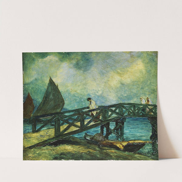 Wooden bridge of Mazorlo on Burano by Rodolfo Paoletti