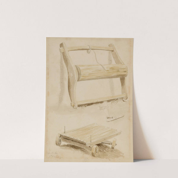 Wooden Cart, St. Valery (1862) by Miner Kilbourne Kellogg