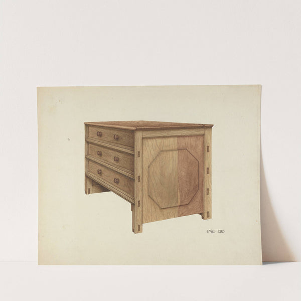Wooden Chest by Emile Cero