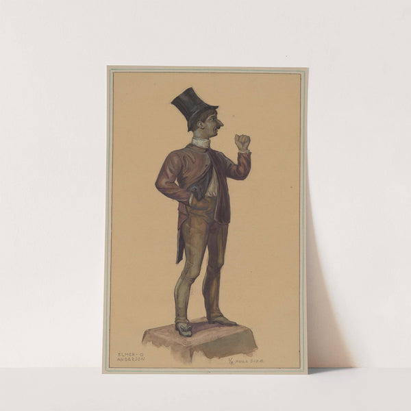 Wooden Figure by Elmer G. Anderson