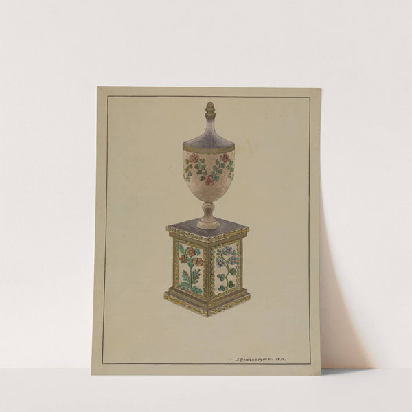 Wooden Mantel Ornament by J. Howard Iams