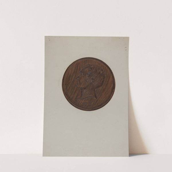Wooden Medallion by Florence Huston