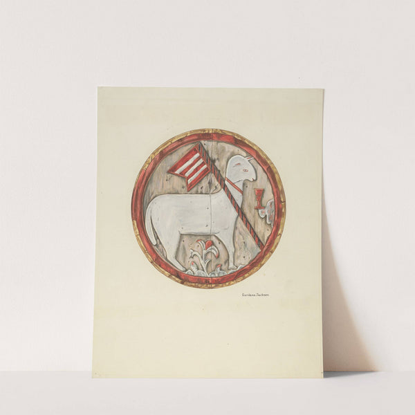 Wooden Plaque - Lamb of God by Gordena Jackson