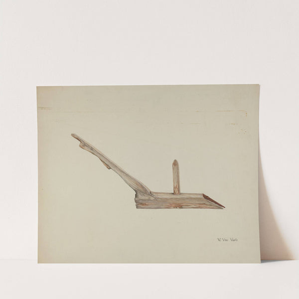 Wooden Plow by Vera Van Voris