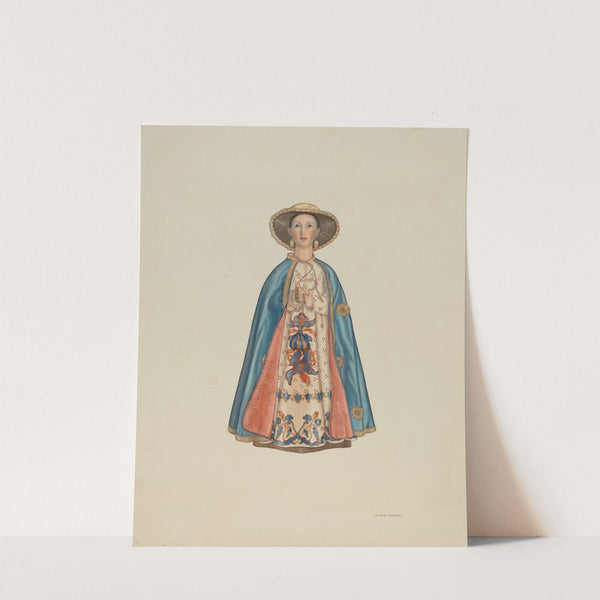 Wooden Santa by Syrena Swanson