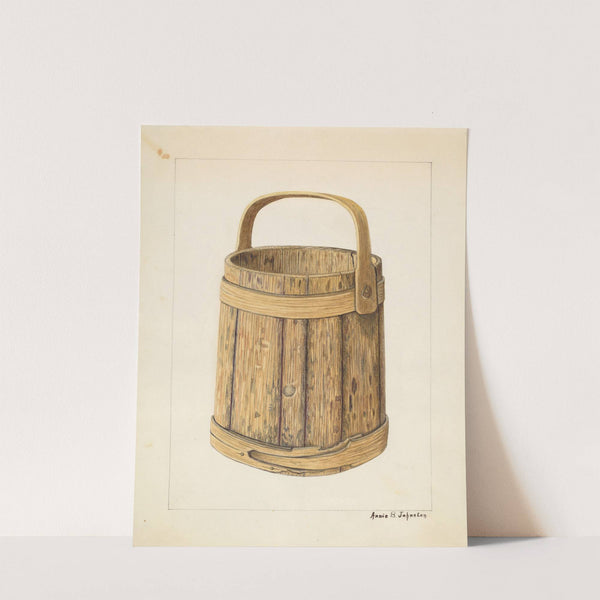 Wooden Sugar Bucket by Annie B. Johnston