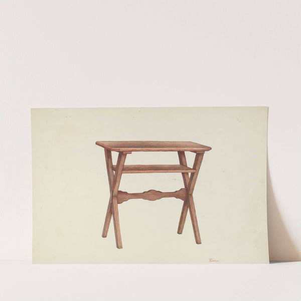 Wooden Table (c. 1953) by Hal Blakeley