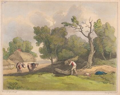 Woodgatherer in a landscape (1789)