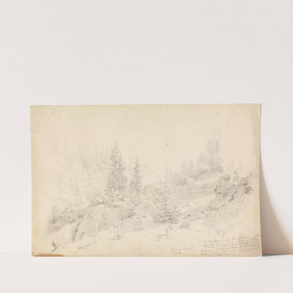 Woodland Scene by Hans Gude