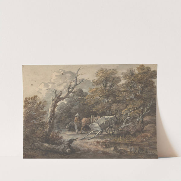 Woodland Scene with a Peasant, a Horse, and a Cart by Thomas Gainsborough