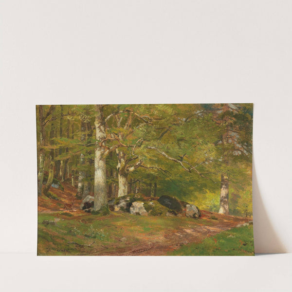 Woodland Scene with Deer by Hugo Darnaut