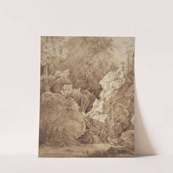 Woodland Scene with Mountain Stream by Johann Georg von Dillis