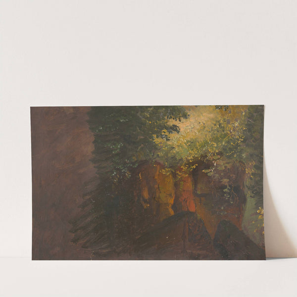 Woodland scene with rocks (1860–70) by Frederic Edwin Church