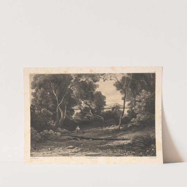 Woodland with nymph by Jean-Joseph-François Bellel