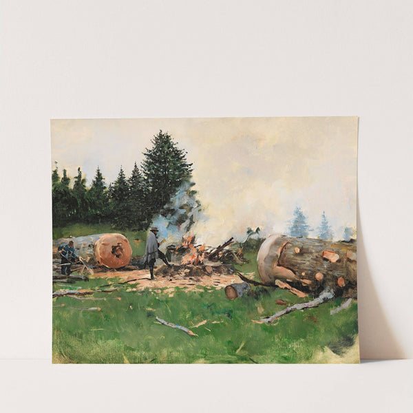 Woodman In A Moutain Village by Jean Béraud