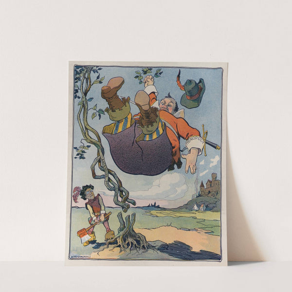 Woodrow and the bean-stalk (1912) by Louis Glackens