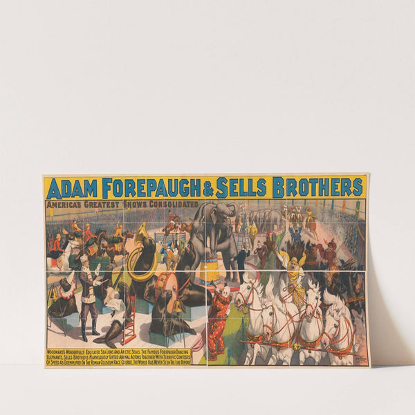 Woodward’s wonderfully educated sea lions and artic seals … (1898) by Strobridge & Co. Lith.