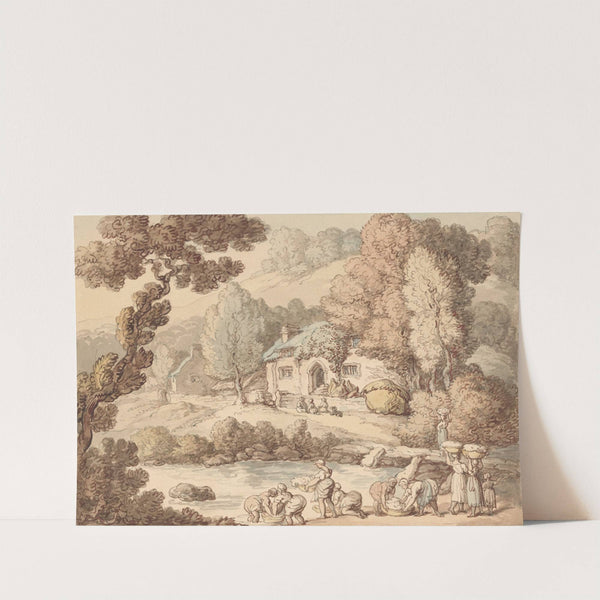 Wool-washers, Gloucestershire by Thomas Rowlandson