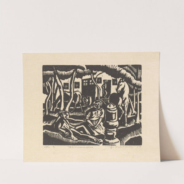 Woonwagens (1924) by Jo Bezaan