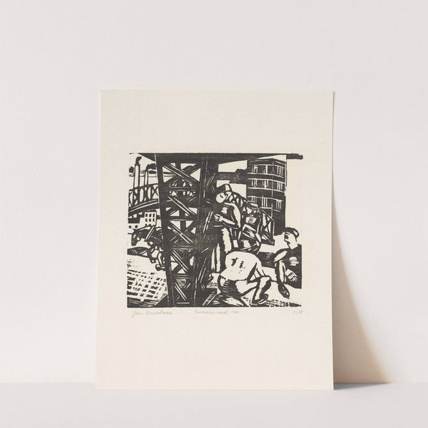 Workers on the canal (1920) by Jean Brusselmans