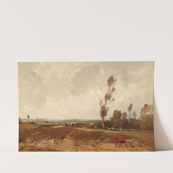Working in the Fields in Autumn by Ludwig Willroider