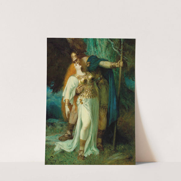 Wotan’s Farewell To Brunhilde by Ferdinand Leeke