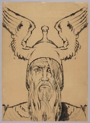Wotan’s Head in a Winged Helmet (1895)