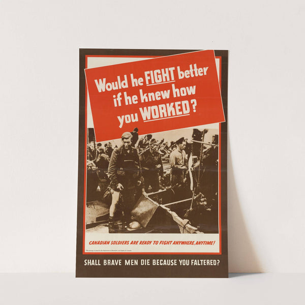 Would He Fight Better if He Knew How You Worked by Anonymous