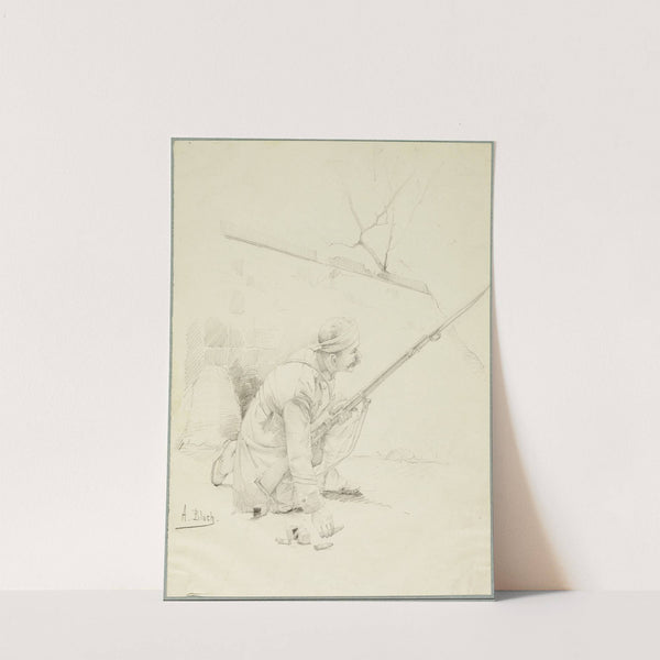 Wounded Soldier Loading his Rifle by Alexandre Bloch