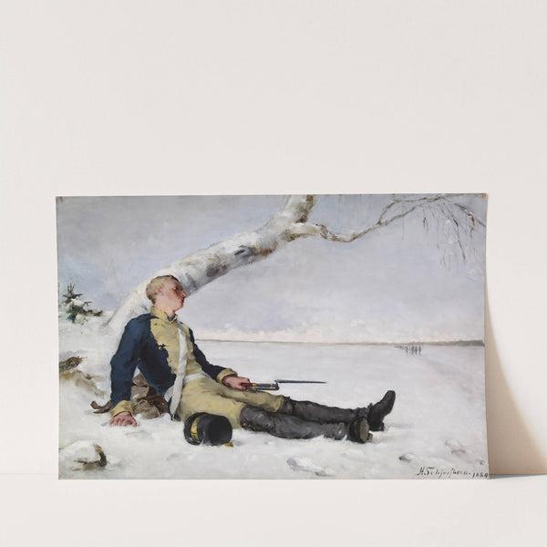 Wounded Warrior In The Snow by Helene Schjerfbeck