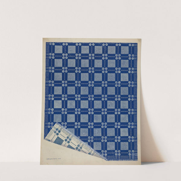 Woven Coverlet by J. Howard Iams