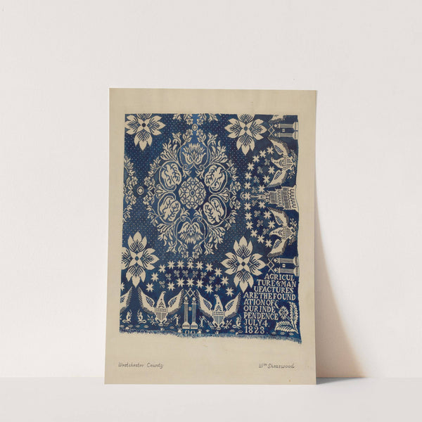 Woven Wool Coverlet by William P. Shearwood