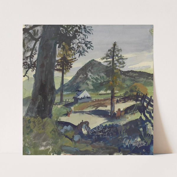 Wr. Umgebung; Schneebergdörfl (1950) by Oskar Laske