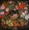 Wreath of Flowers and Fruit with Centre-Piece after Rubens