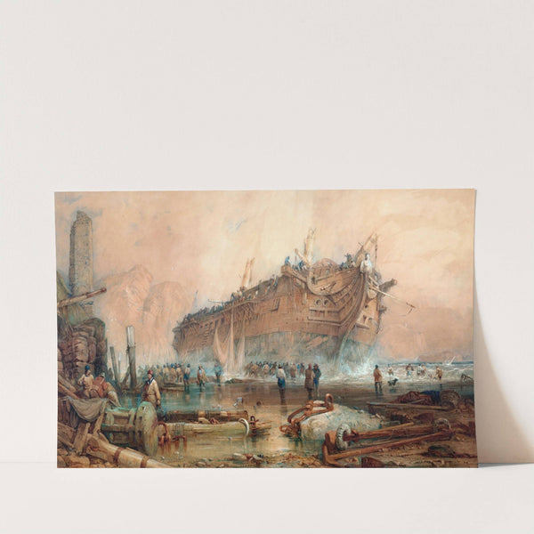 Wreck of an East Indiaman by Samuel Prout