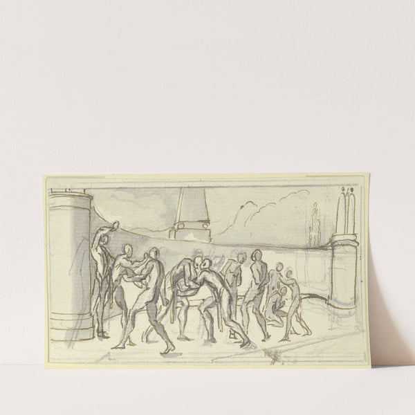 Wrestler and boxer (1748) by Paul Egell