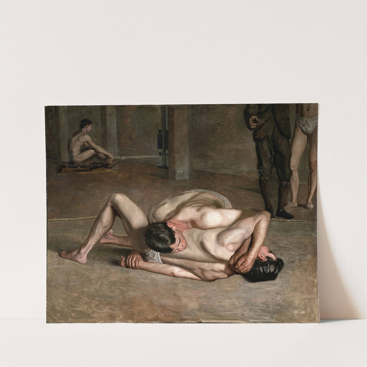 Wrestlers by Thomas Eakins