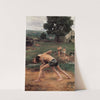 Wrestling (1889) by Émile Friant