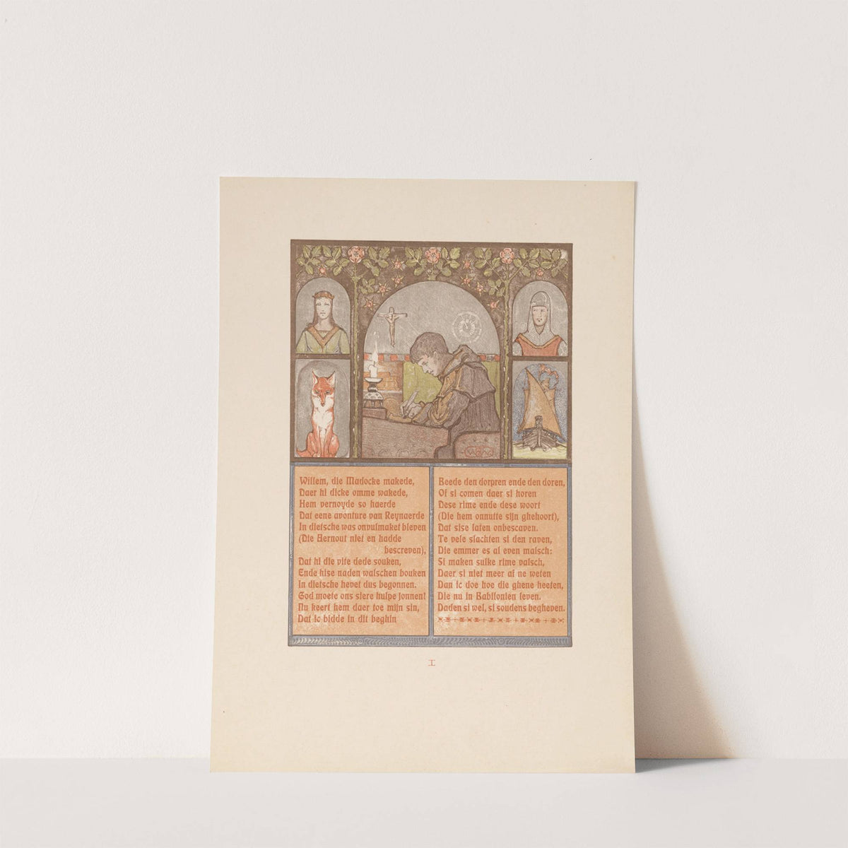 Writing monk (1910) by Bernard Willem Wierink