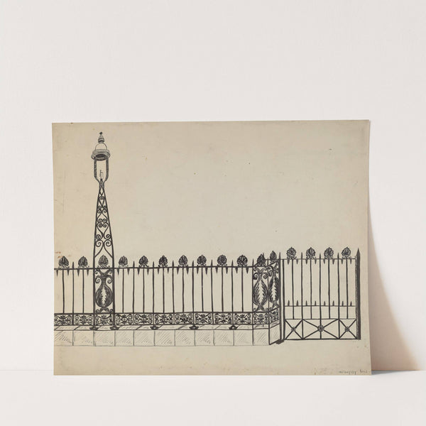 Wrought Iron Fence by David P Willoughby