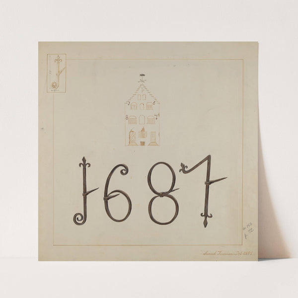 Wrought Iron Numerals by Samuel Fineman