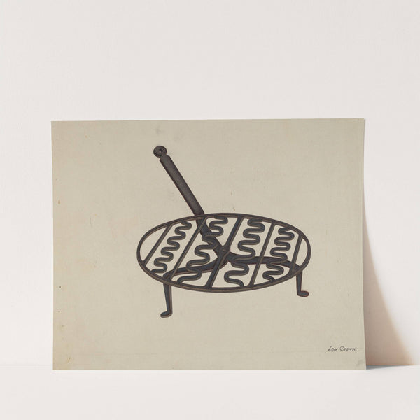 Wrought Iron Trivet (c. 1941) by Lon Cronk