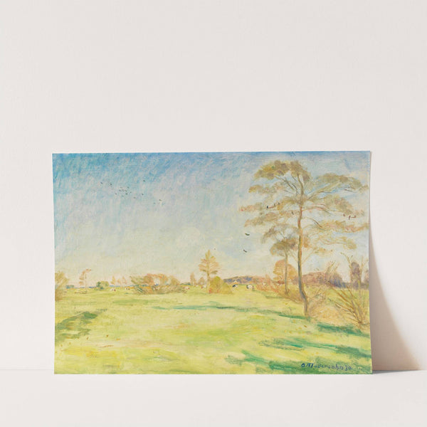 Wümmelandschaft mit Kühen by Otto Modersohn