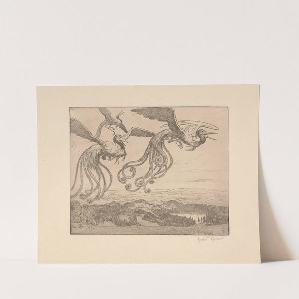 Wundervogel II (Wonder-birds II) (1911) by Hans Thoma