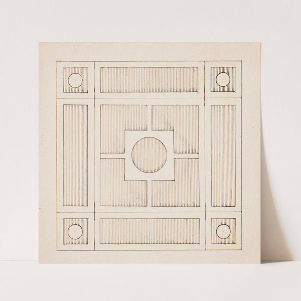 Wzór posadzki z motywami geometrycznymi (1853-1899) by Stanisław Cercha