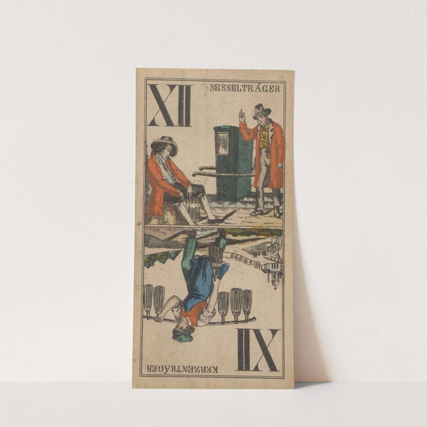 XII; Kerzenträger ; Sesselträger (1850) by Carl Holdhaus