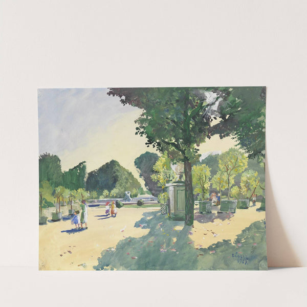 XIII. Schönbrunn (Garten) (1950) by Oskar Laske